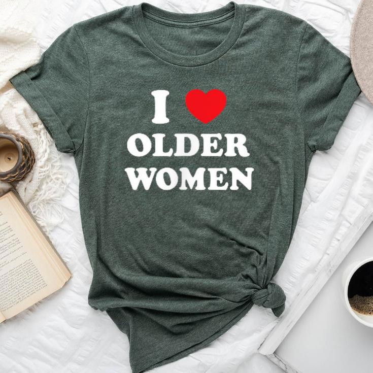 I Love Heart Older Women Bella Canvas T-shirt