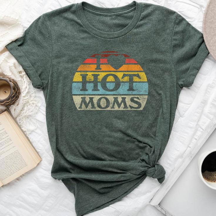I Love Hot Moms Retro Vintage Style Bella Canvas T-shirt