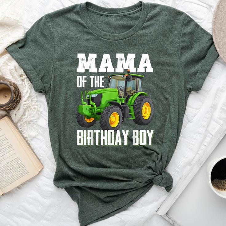 Mama Of The Birthday Boy Family Tractors Farm Trucks Bday Bella Canvas T-shirt