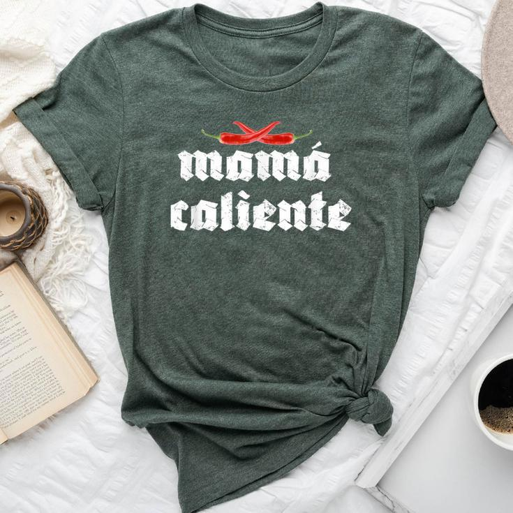 Mama Caliente Hot Mom Red Peppers Streetwear Fashion Baddie Bella Canvas T-shirt