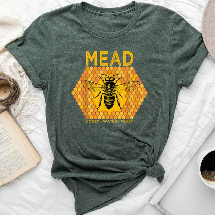 Mead By Honey Bees Meadmaking Home Brewing Retro Drinking Bella Canvas T-shirt
