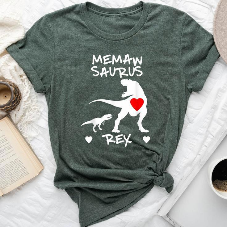 Memaw Saurus T Rex Dinosaur T Mother Day Bella Canvas T-shirt