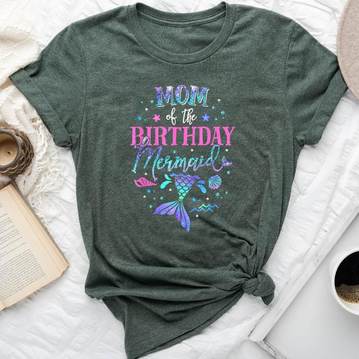 Mom Of The Birthday Mermaid Party Matching Family Mommy Bella Canvas T-shirt