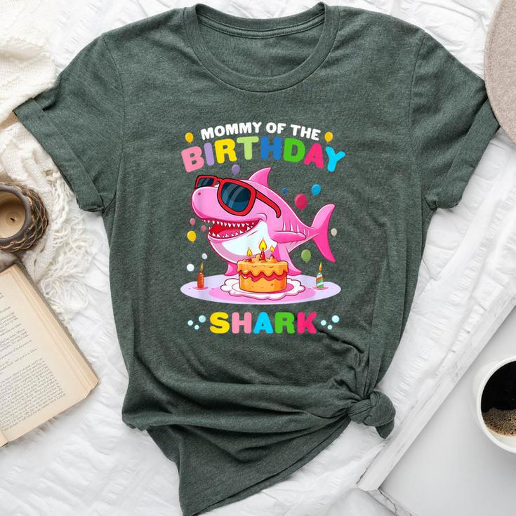 Mommy Of The Shark Birthday Mom Matching Family Bella Canvas T-shirt