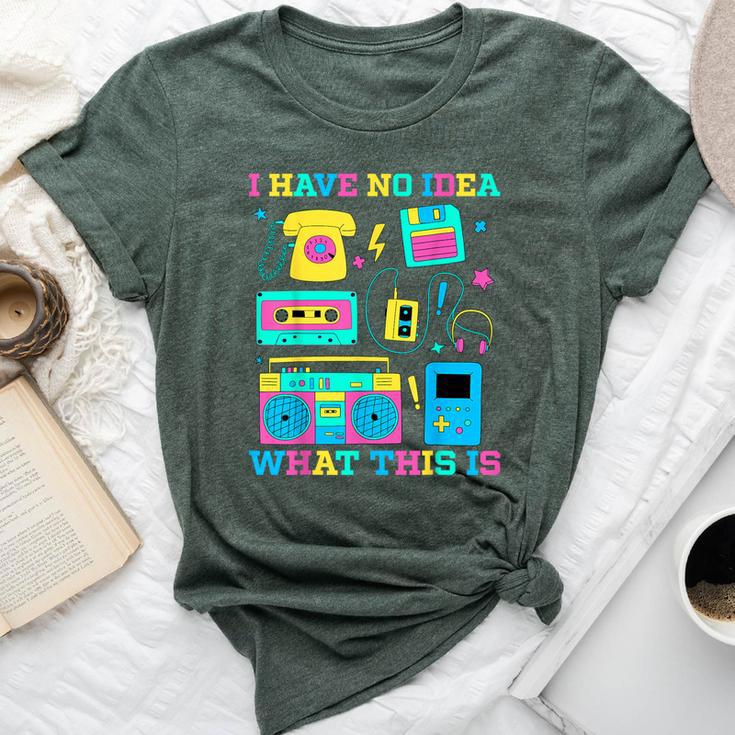 I Have No Idea What This Is Kid 70S 80S 90S Outfit Bella Canvas T-shirt