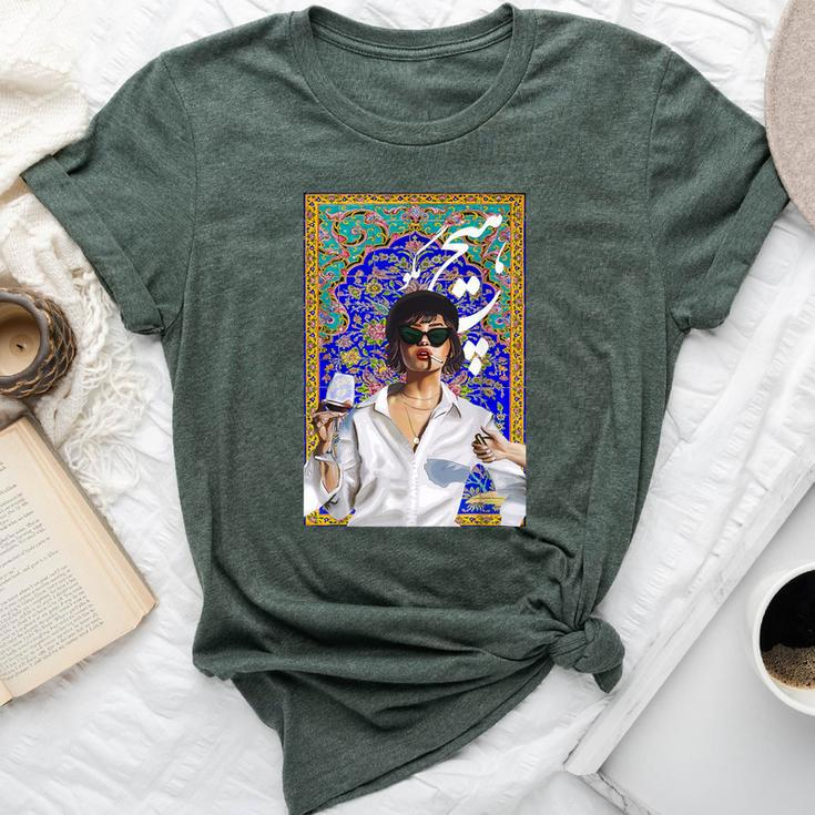 Persian Woman Hich Magoo Say Nothing In Farsi Iranian Bella Canvas T-shirt