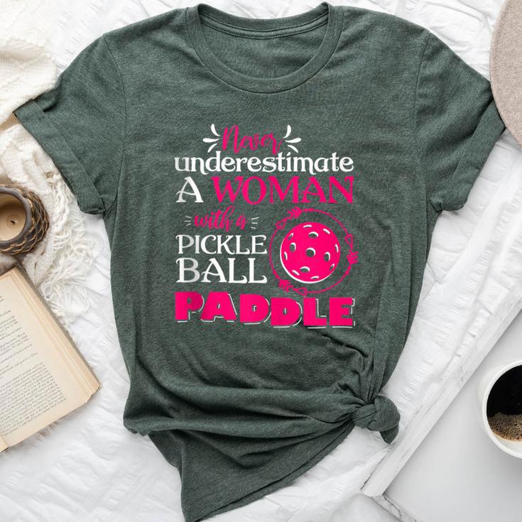 Pickleball Never Underestimate Pickleball Bella Canvas T-shirt