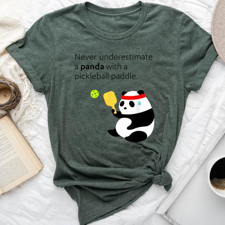 Pickleball Never Underestimate A Panda Bella Canvas T-shirt