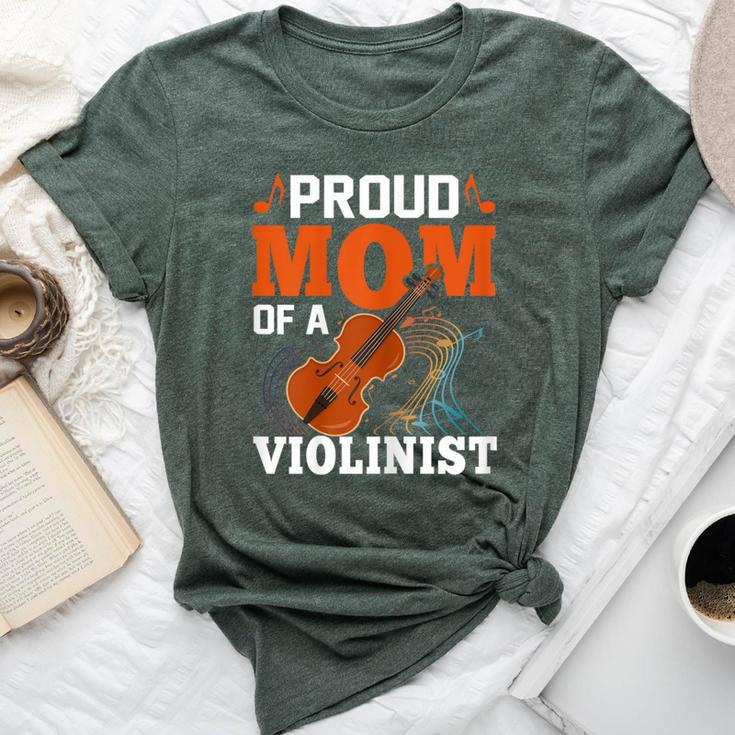 Proud Mom Of A Violinist Viola Violin Players Mama Bella Canvas T-shirt