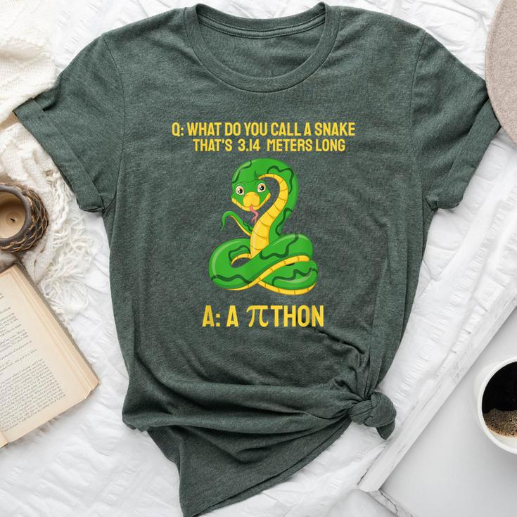 Python Pithon Pi Symbol Math Teacher Pi Day 314 Bella Canvas T-shirt