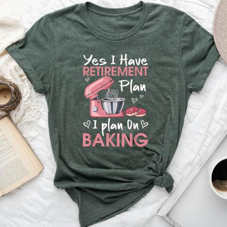 Retired Baker Baking Retirement Retiree Baking Saying Bella Canvas T-shirt