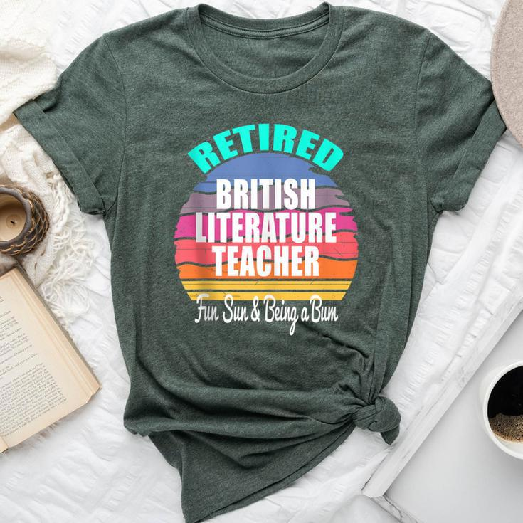 Retired British Literature Teacher A Retirement Bella Canvas T-shirt