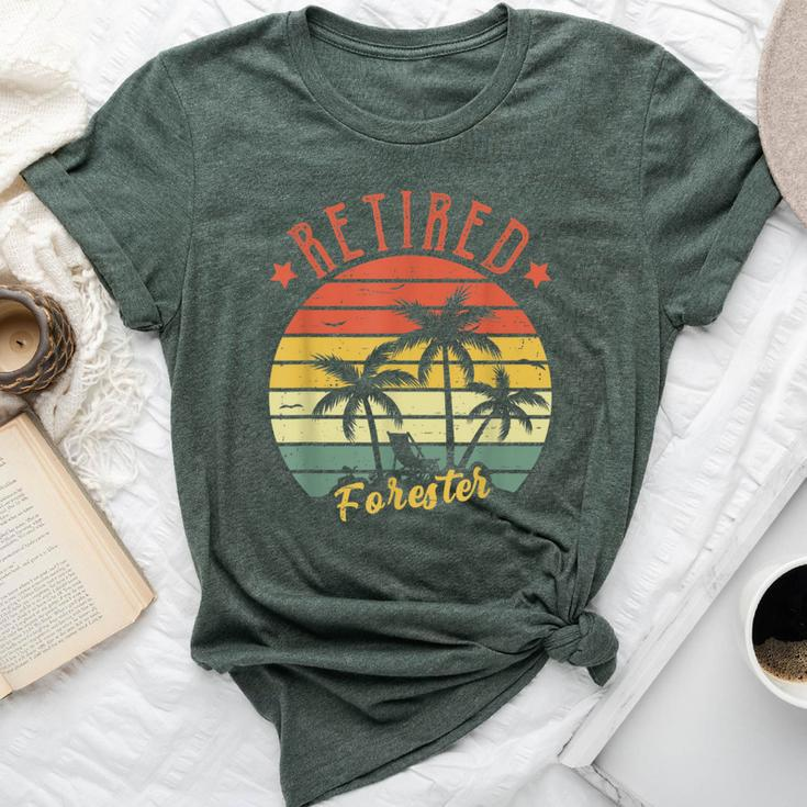 Retired Forester Retro Vintage For Dad Bella Canvas T-shirt