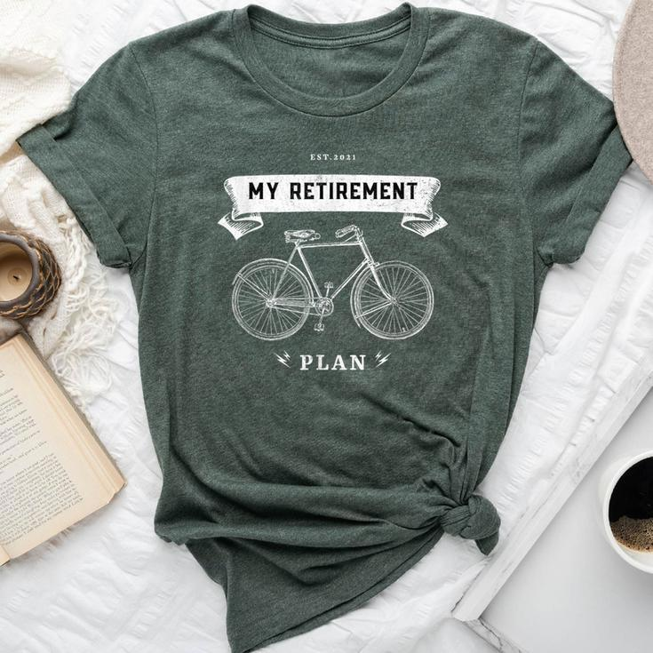 My Retirement Plan Bike Cyclist Retired Man 2021 Bella Canvas T-shirt