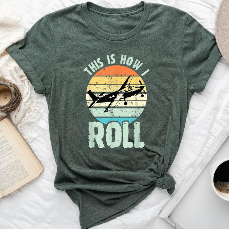This Is How I Roll Airplane For Boys Pilot Bella Canvas T-shirt