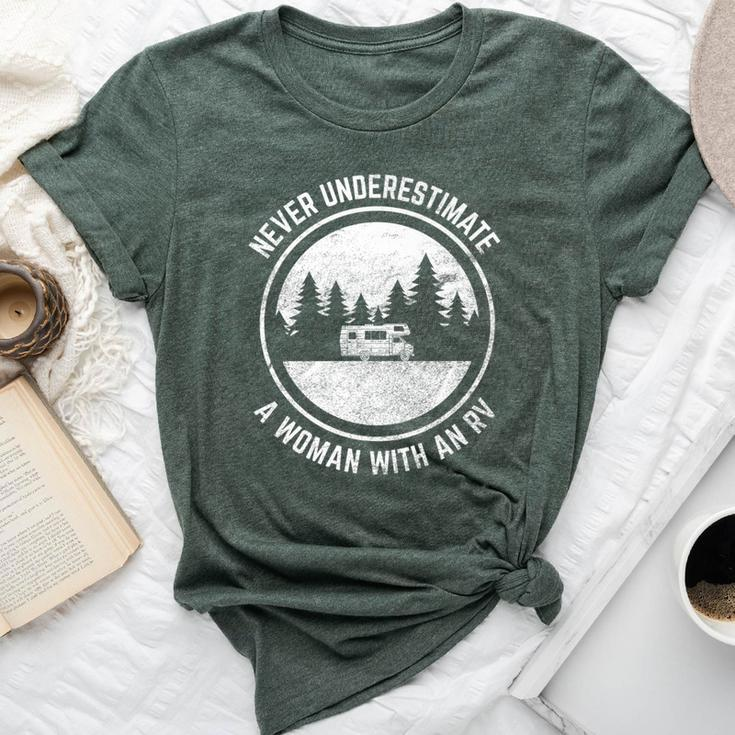 Rv Camping For Never Underestimate Bella Canvas T-shirt