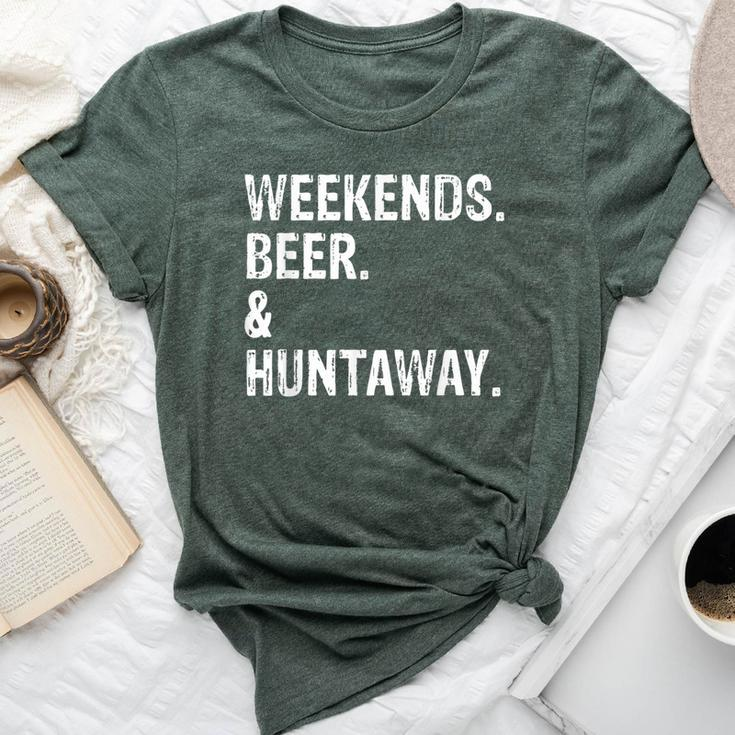 Weekends Beer And Huntaway New Zealand Huntaway Dog Bella Canvas T-shirt