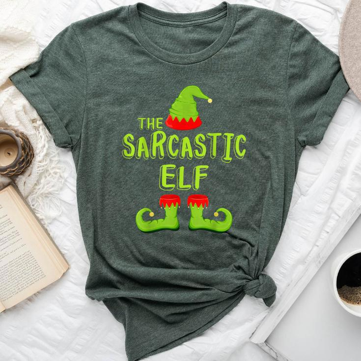 The Sarcastic Elf Matching Group Christmas Costume Bella Canvas T-shirt