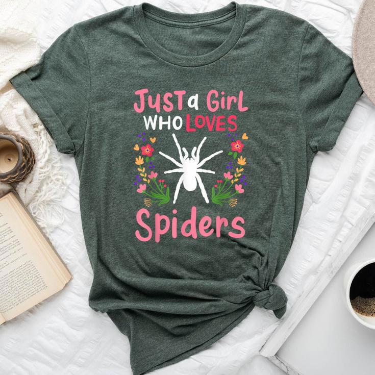 Spider Just A Girl Who Loves Spiders Bella Canvas T-shirt