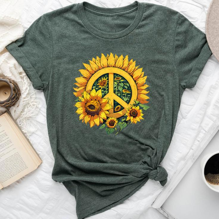 Sunflower Peace Sign Bella Canvas T-shirt
