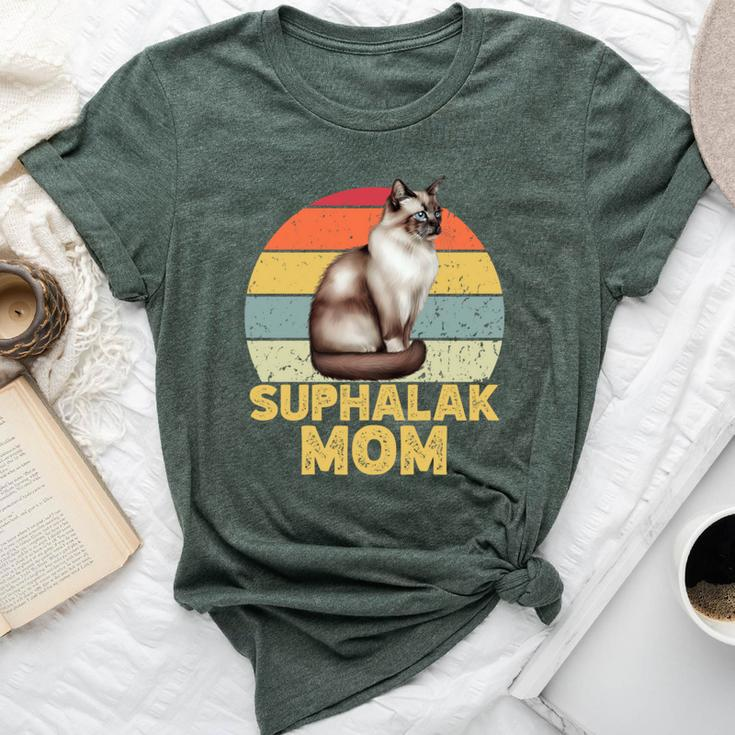 Suphalak Cat Mom Retro Vintage Cats Lover & Owner Bella Canvas T-shirt