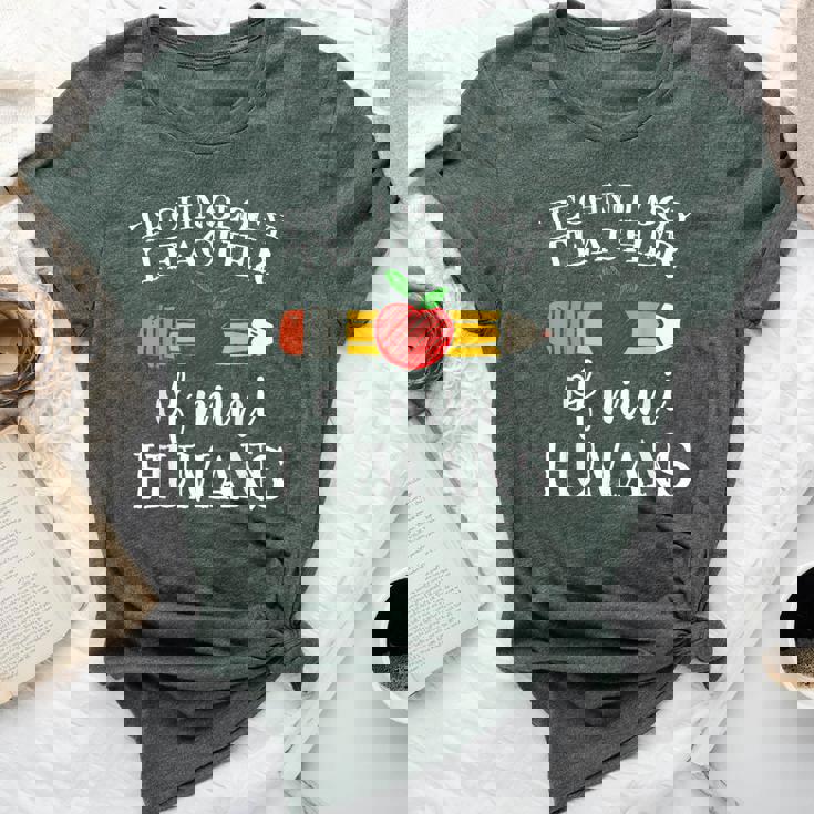 Technology Teacher Of Mini Humans Computer Team Bella Canvas T-shirt