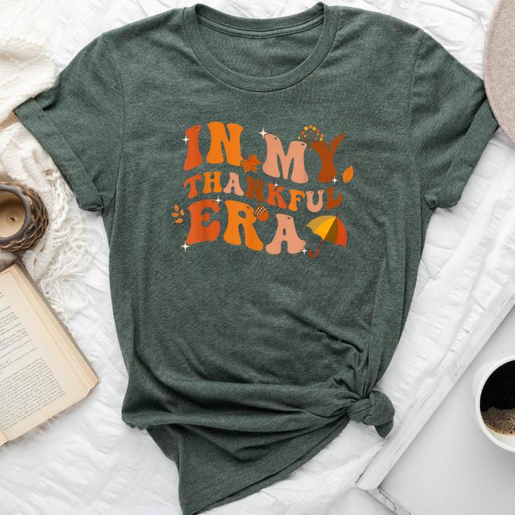 In My Thankful Era Thanksgiving Fall Autumn Leave Men Bella Canvas T-shirt