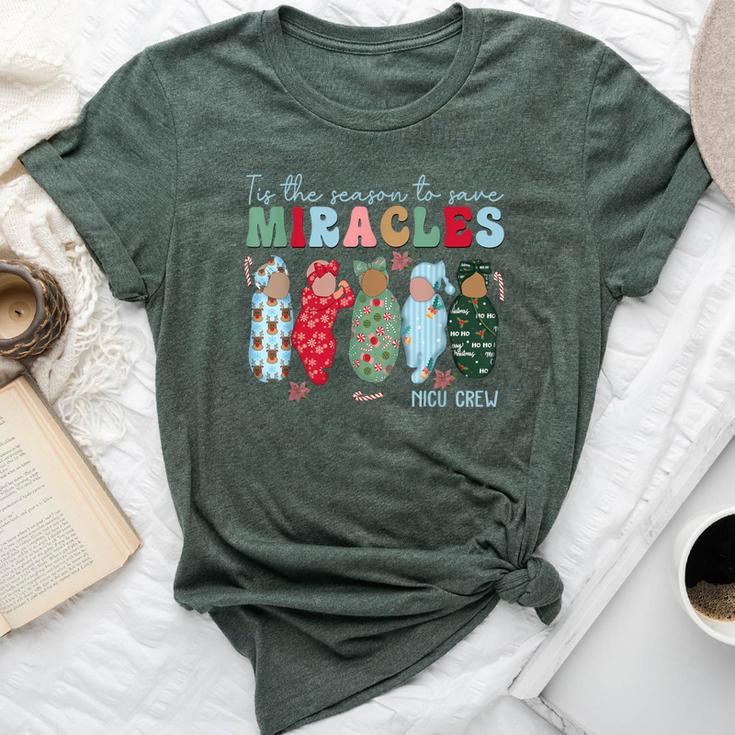 Tis The Season To Save Miracles Nicu Crew Nurse Christmas Bella Canvas T-shirt