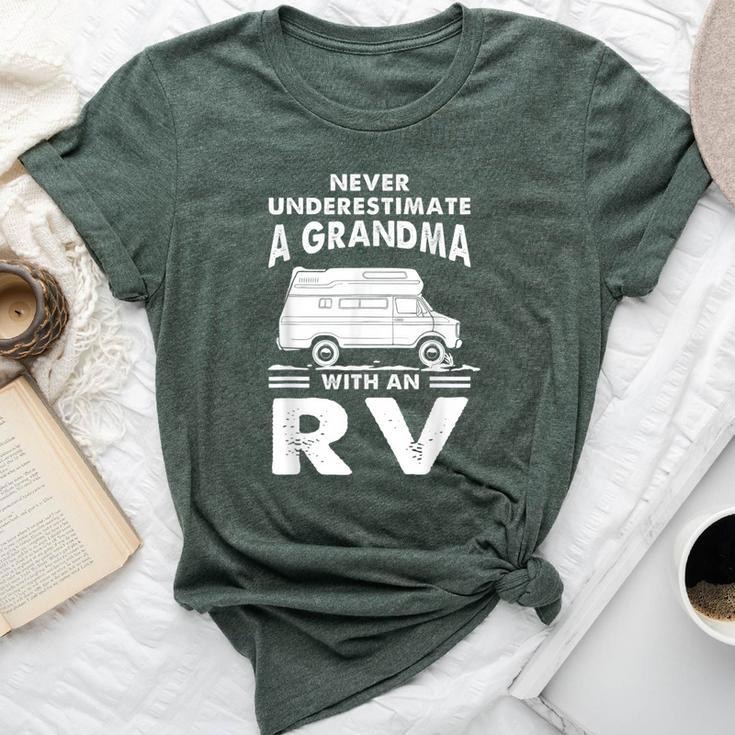Never Underestimate A Grandma With Rv Camping Camper Bella Canvas T-shirt