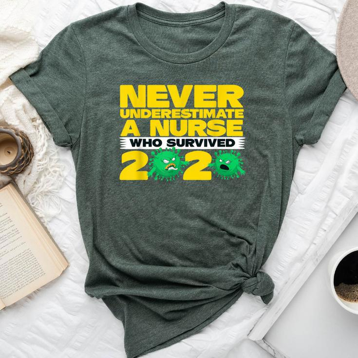 Never Underestimate A Nurse Cool Nursing Bella Canvas T-shirt