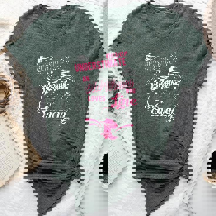 Never Underestimate An Old Woman Who Can Line Dance Lover Bella Canvas T-shirt