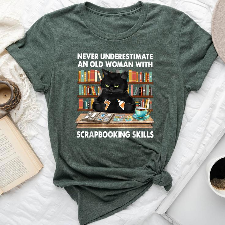 Never Underestimate An Old Woman With Scrapbooking Skills Bella Canvas T-shirt