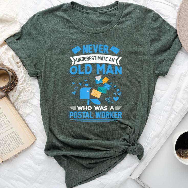 Never Underestimate A Postal Worker Retired Retirement Bella Canvas T-shirt