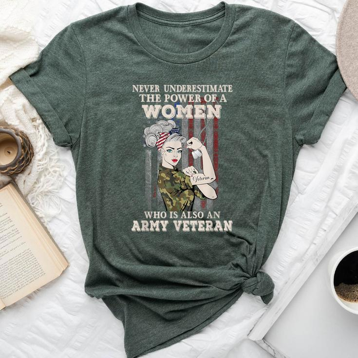 Never Underestimate The Power Of A Army Veteran Bella Canvas T-shirt