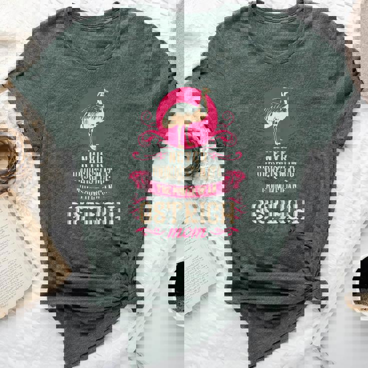 Never Underestimate Power Of Ostrich Mom Bella Canvas T-shirt