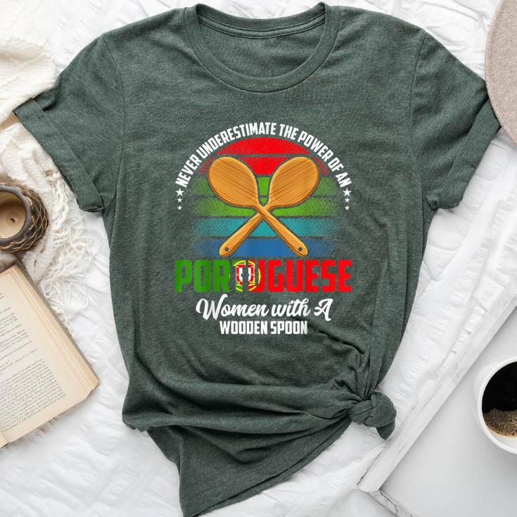 Never Underestimate The Power Of An Portuguese Woman Bella Canvas T-shirt