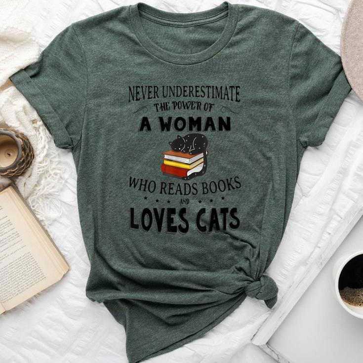 Never Underestimate The Power Of A Who Read Book-Cats Bella Canvas T-shirt