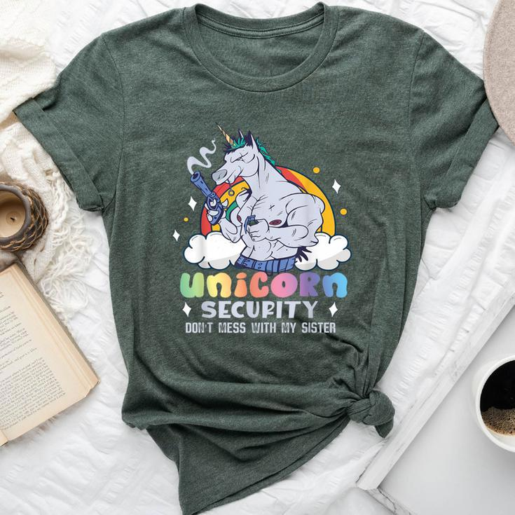 Unicorn Security Don't Mess With My Sister Bella Canvas T-shirt