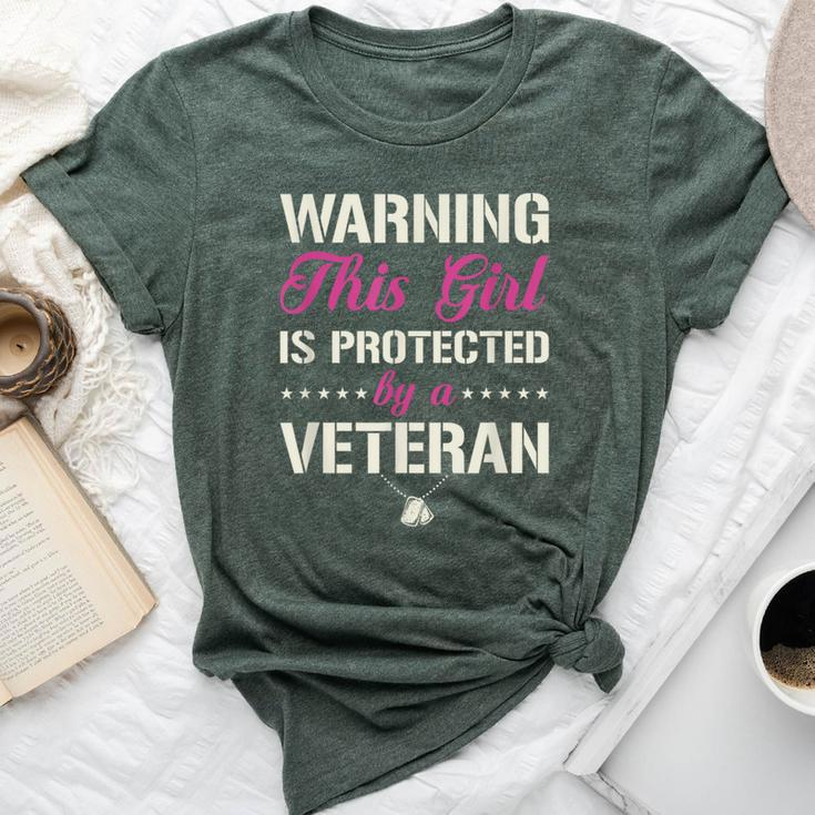 Veteran Girl Usa Veterans Day Us Army Veteran Women Bella Canvas T-shirt