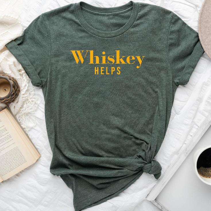 Vintage Whiskey Helps er Bella Canvas T-shirt
