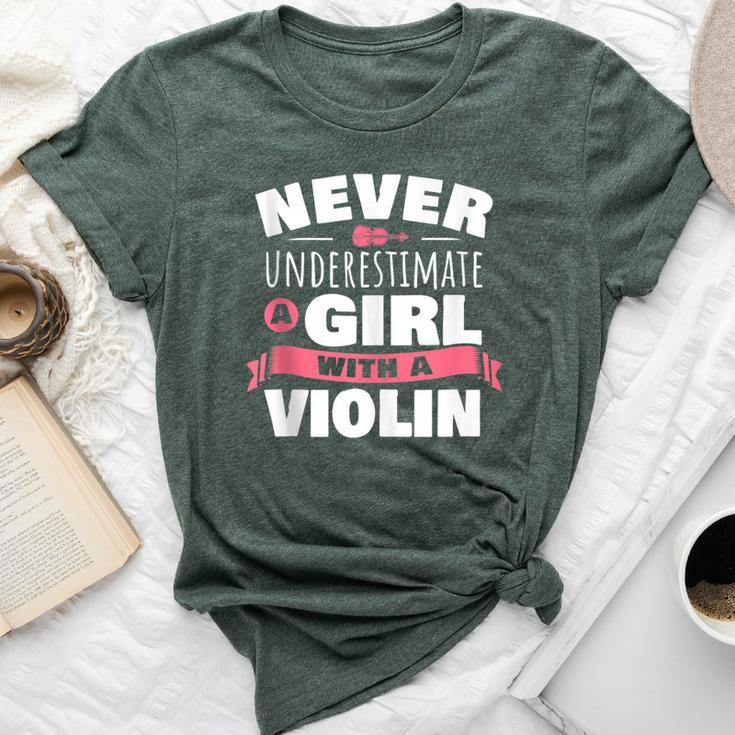 Violin Player Never Underestimate A Girl With A Violin Bella Canvas T-shirt