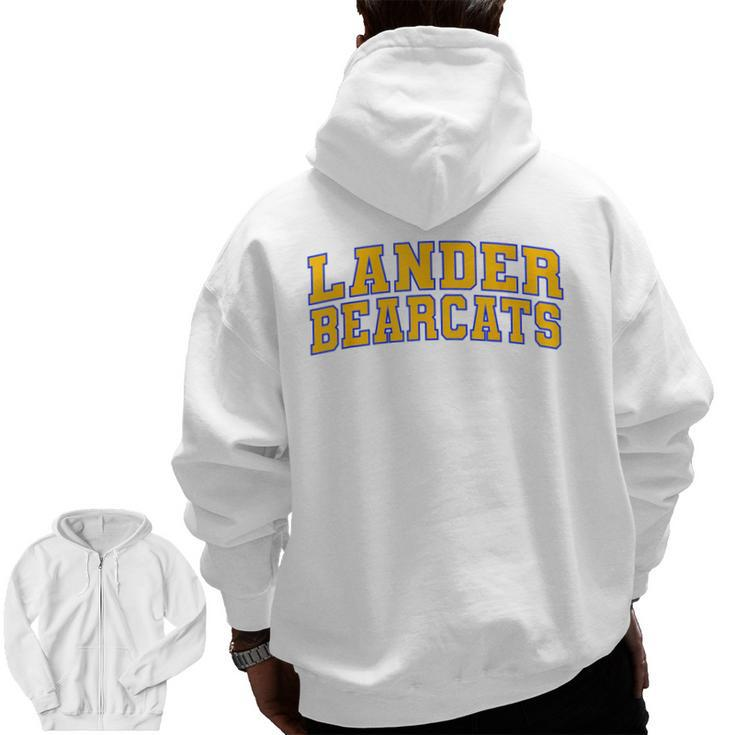 Lander University Bearcats 02 Zip Up Hoodie Back Print - Thegiftio