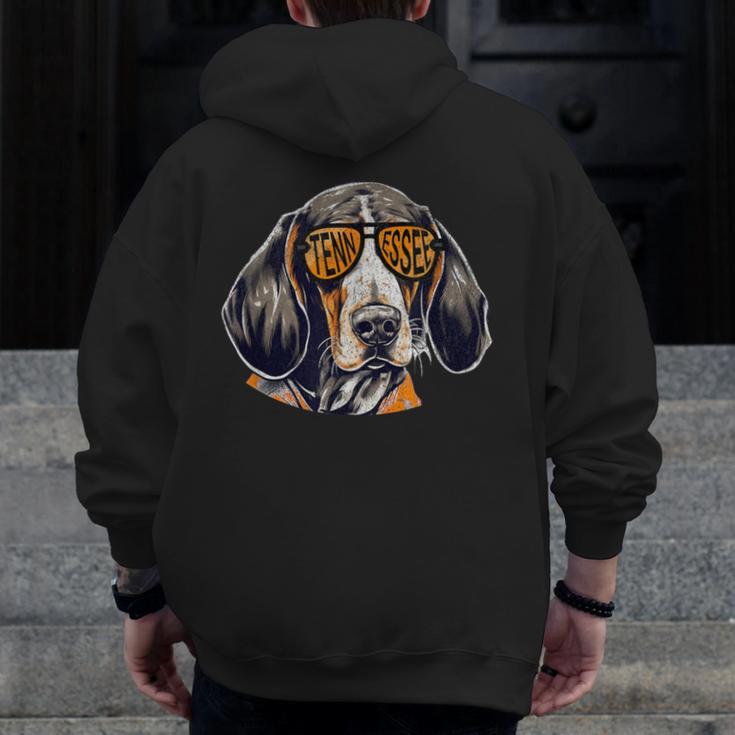 Tennessee Dog Sport Lovers Tennessee Coonhound Fan Zip Up Hoodie Back Print