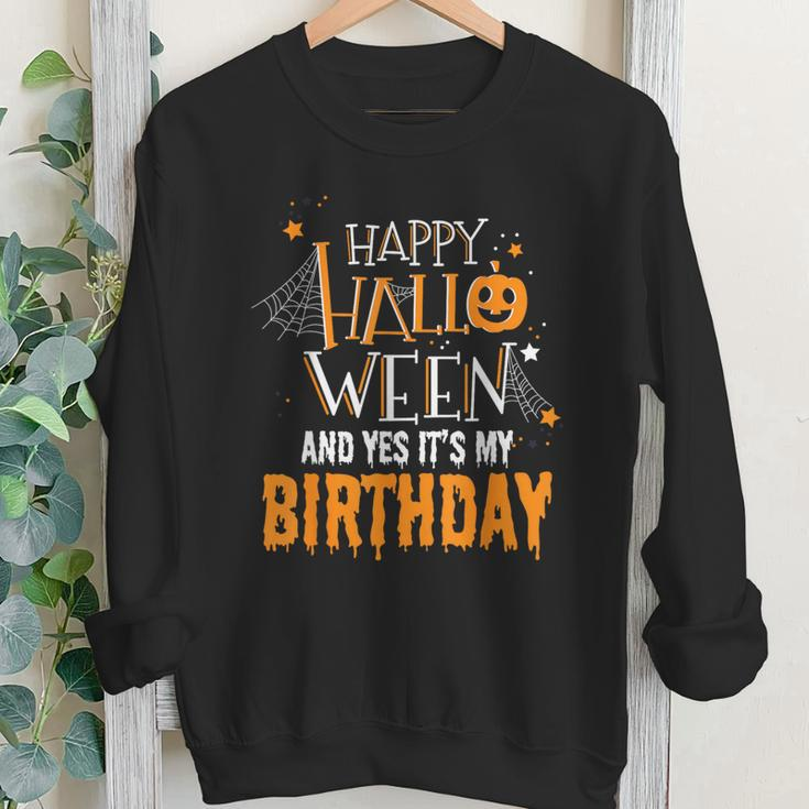 Birthday Halloween Halloween Birthday Youth Sweatshirt