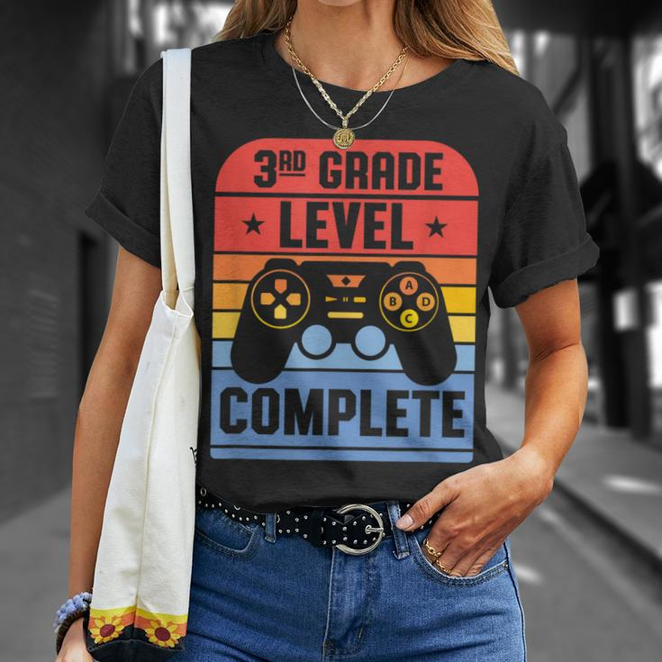 3Rd Grade Level Complete Graduation Student Video Gamer Gift Unisex T-Shirt Gifts for Her