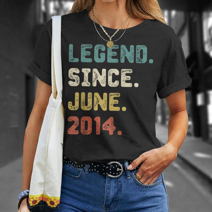 8 Years Old Gifts Legend Since June 2014 8Th Birthday Unisex T-Shirt Gifts for Her