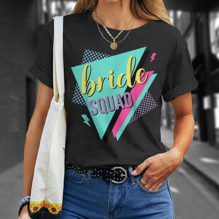 90S Bride Squad Bridesmaid Retro 90S Bachelorette Party T-Shirt Gifts for Her