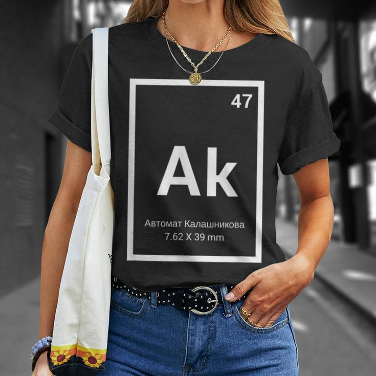 Ak-47 Periodic Table Style T-Shirt Gifts for Her