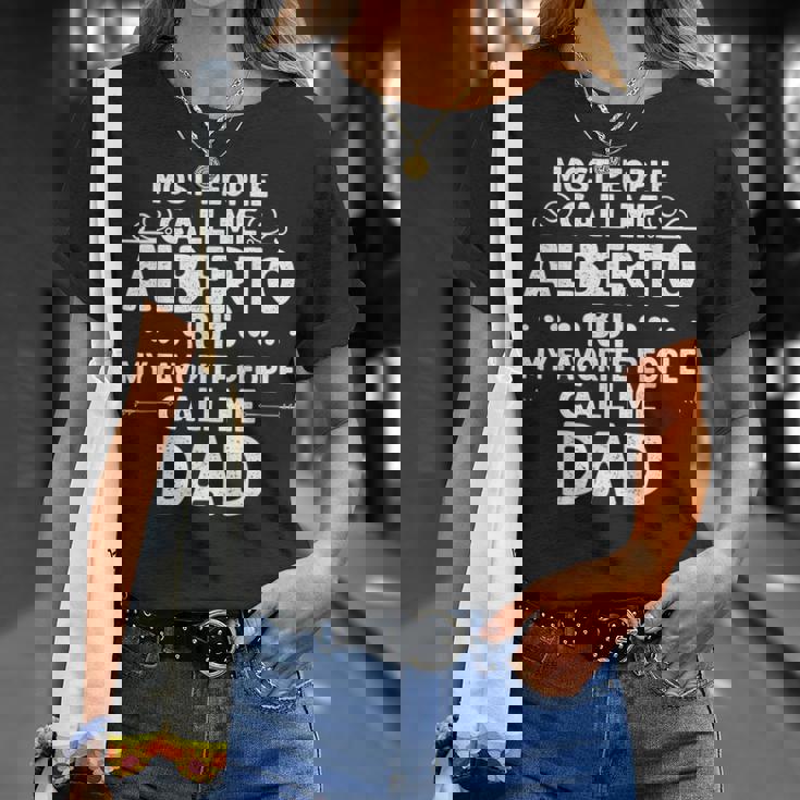 Alberto Name Father's Day Personalized Dad T-Shirt Gifts for Her