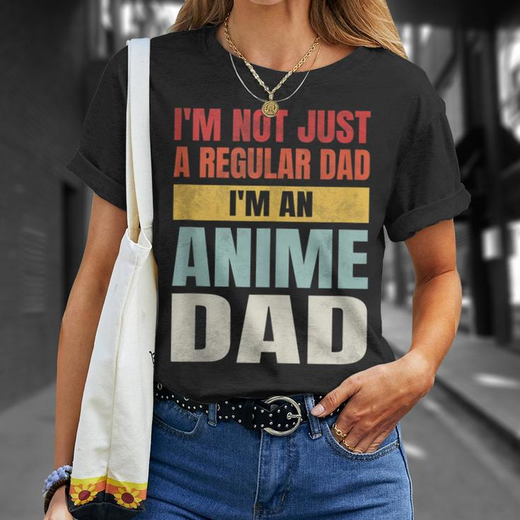 Anime Fathers Birthday Im An Anime Dad Funny Retro Vintage Gift For Women Unisex T-Shirt Gifts for Her